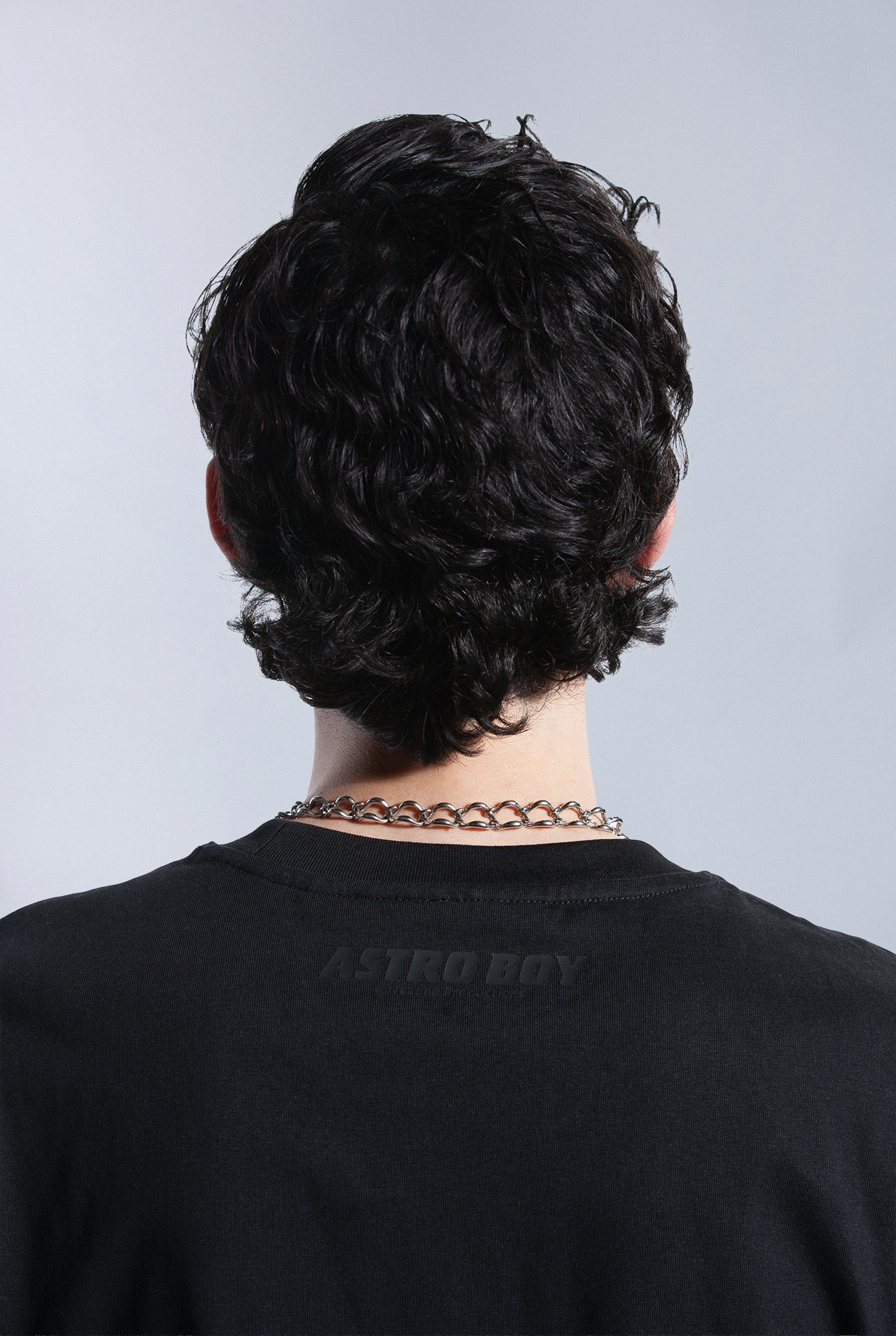 Back of Astro Boy Flight tee with Astro Boy Logo print along neckline