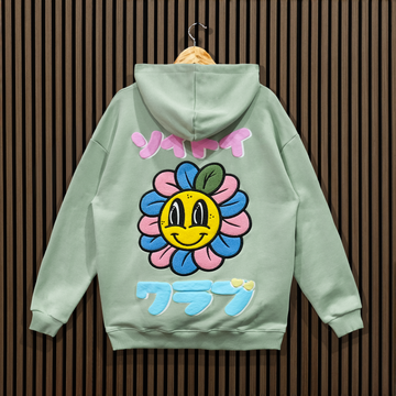 DEADBEAT DAISY HOODIE - SEAFOAM