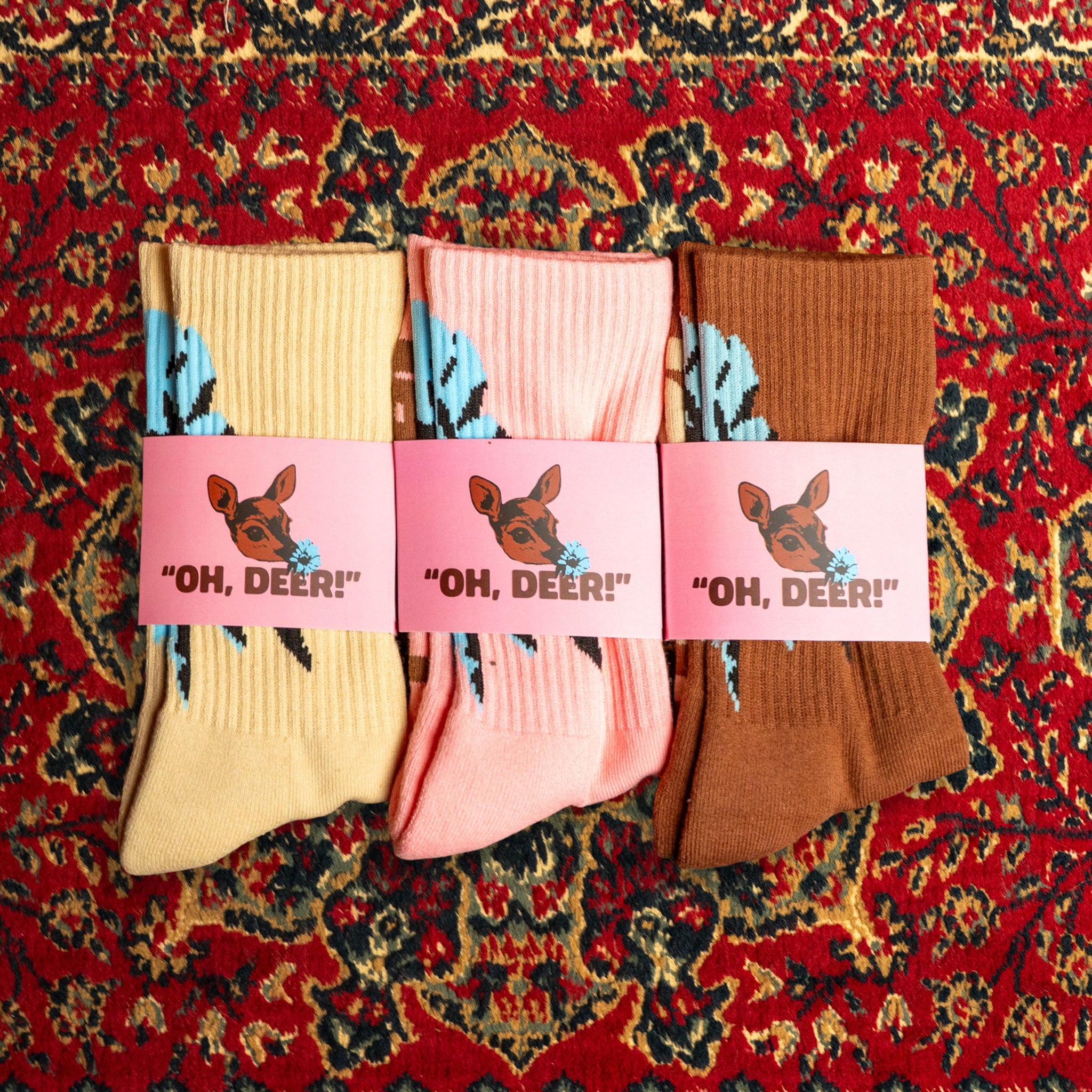 OH, DEER! STENCIL SOCKS