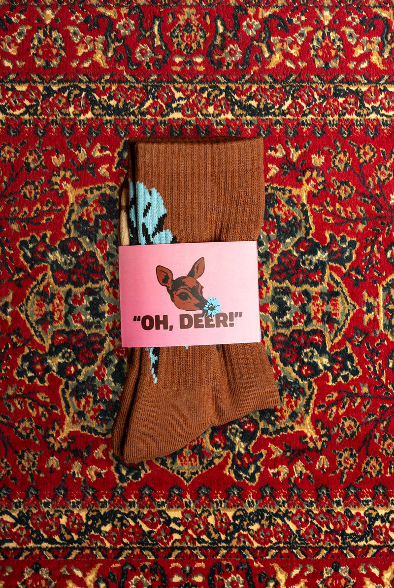 OH, DEER! STENCIL SOCKS