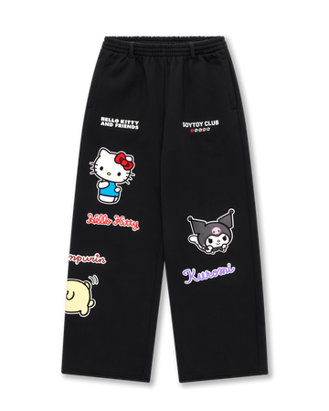 HELLO KITTY & FRIENDS STICKER TRACK PANT