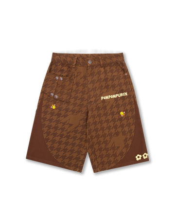 POMPOMPURIN DENIM SHORTS