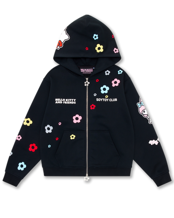 HELLO KITTY & FRIENDS STICKER HOODIE