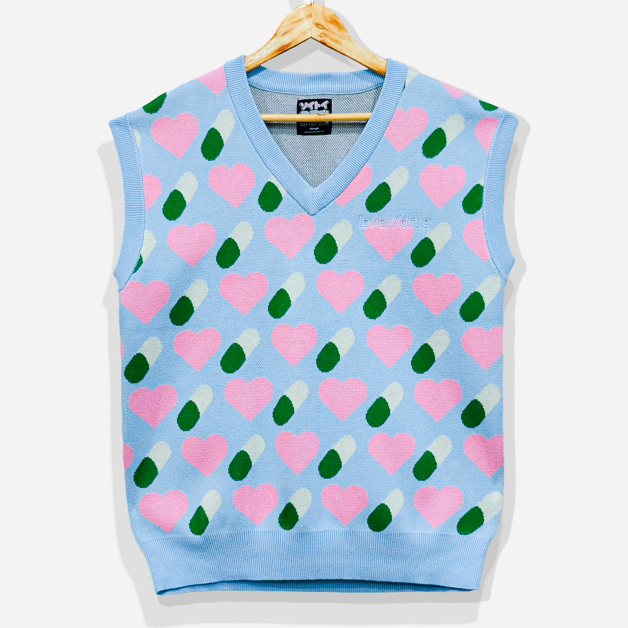 love//drug JAacquard Knit Vest